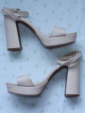 altar’d state platform chunky block heel sandals size 8.5